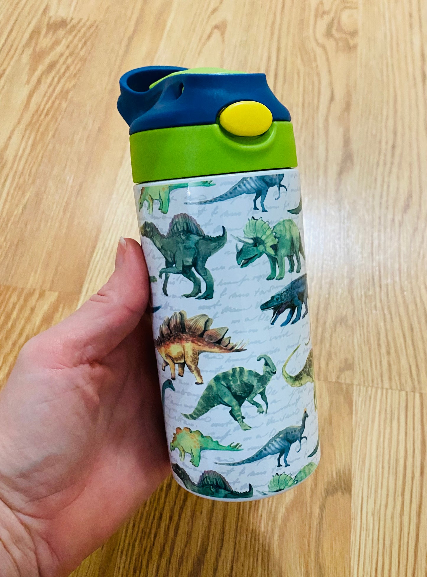 Dinosaur Water Bottle TAT 3 WEEKS