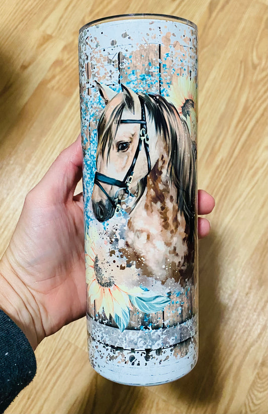 Leopard Horse Tumbler