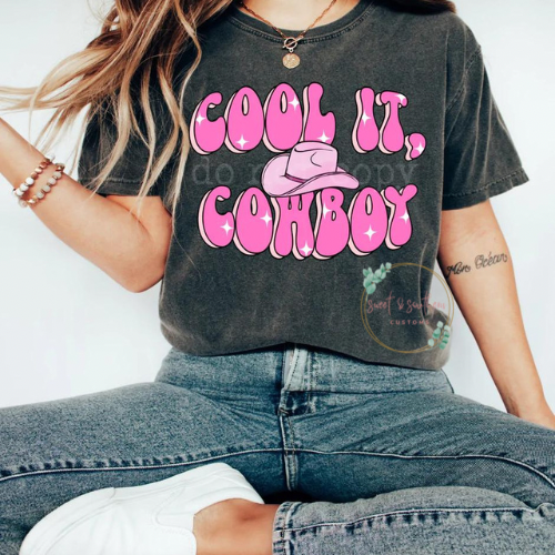 Cool it cowboy t-shirt